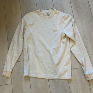 Nike Men's Off-White Long Sleeve Tee
